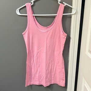 Pink running/workout tank top